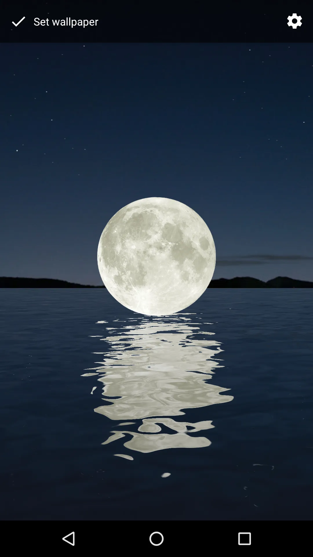 Moon Over Water Live Wallpaper | Indus Appstore | Screenshot