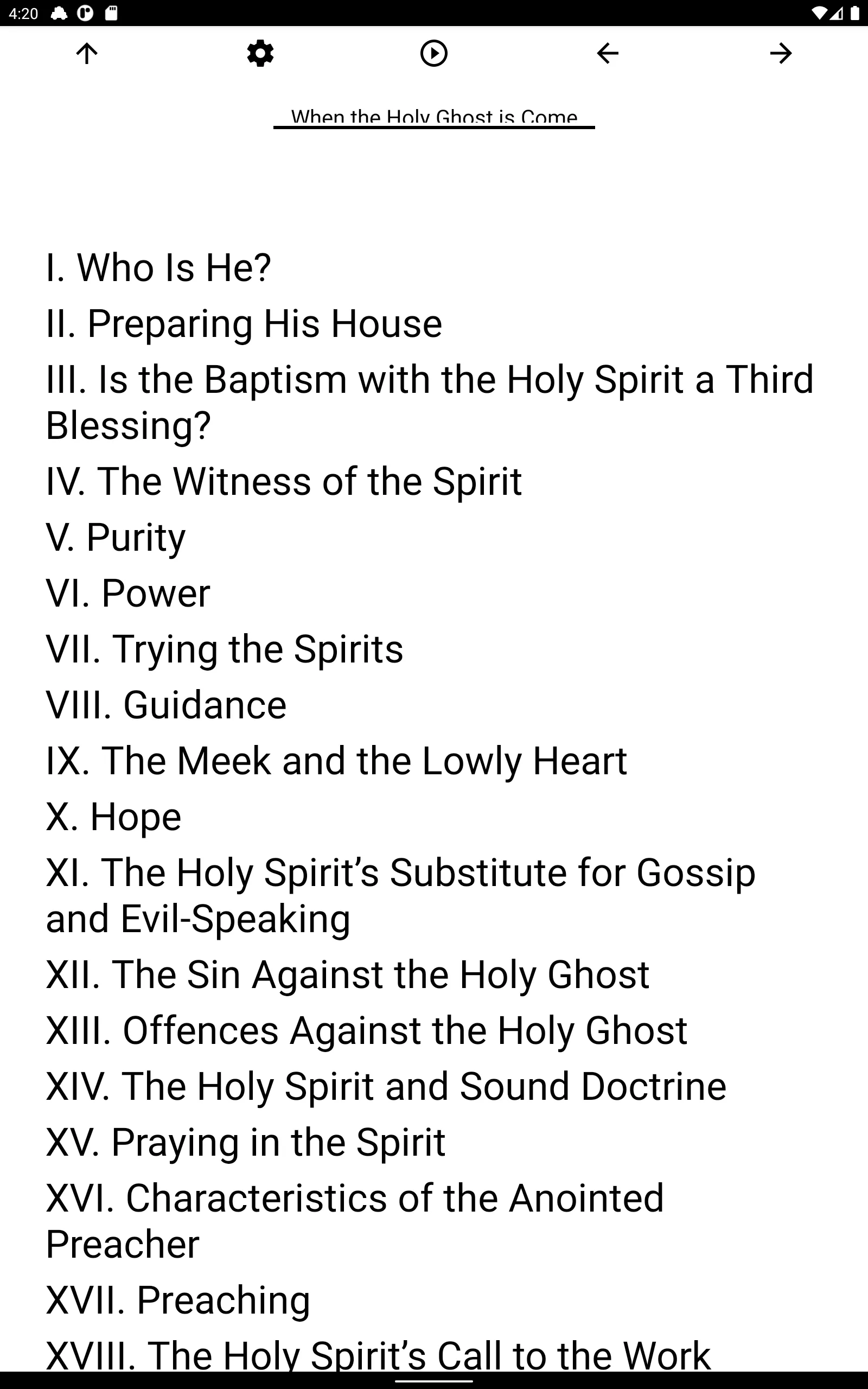 Book, When the Holy Ghost is C | Indus Appstore | Screenshot