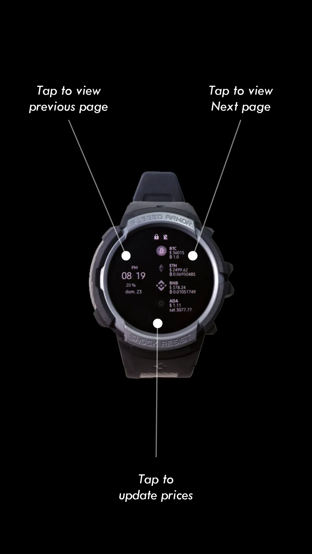 Crypto Watch Face - Wear OS | Indus Appstore | Screenshot