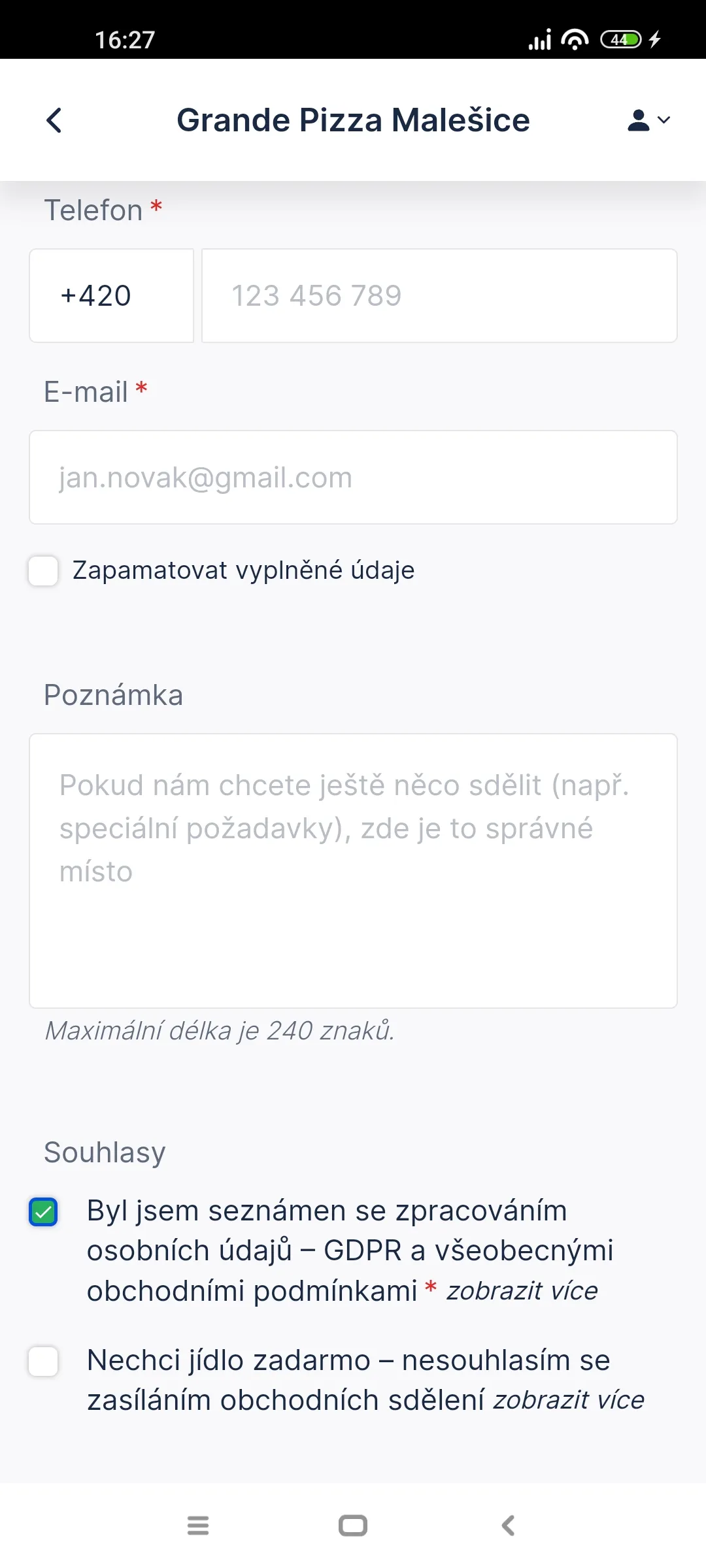 Grande Pizza Malešice | Indus Appstore | Screenshot