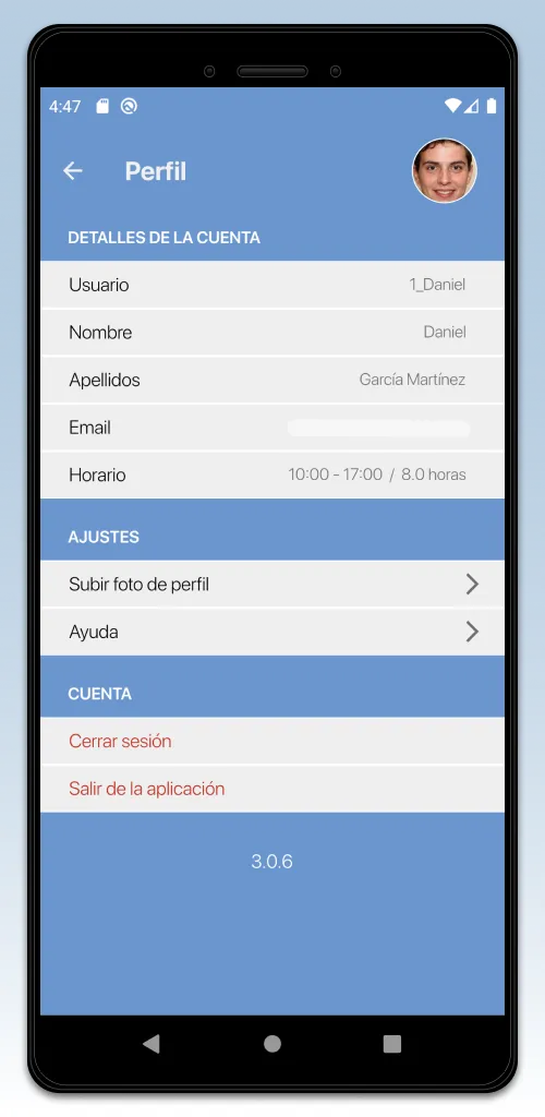 Acceso - Registro de jornada | Indus Appstore | Screenshot