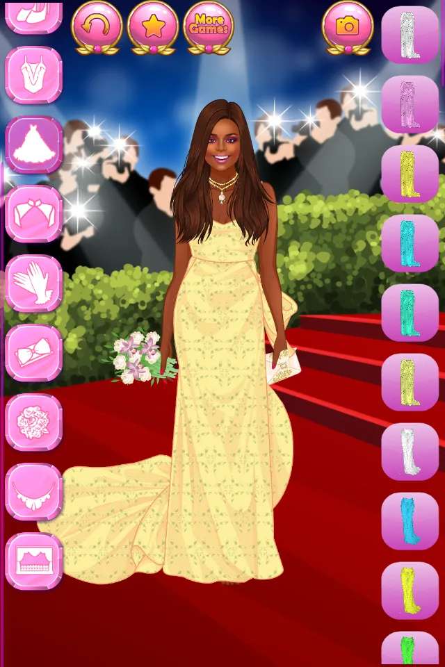 Red Carpet Dress Up Girls Game | Indus Appstore | Screenshot