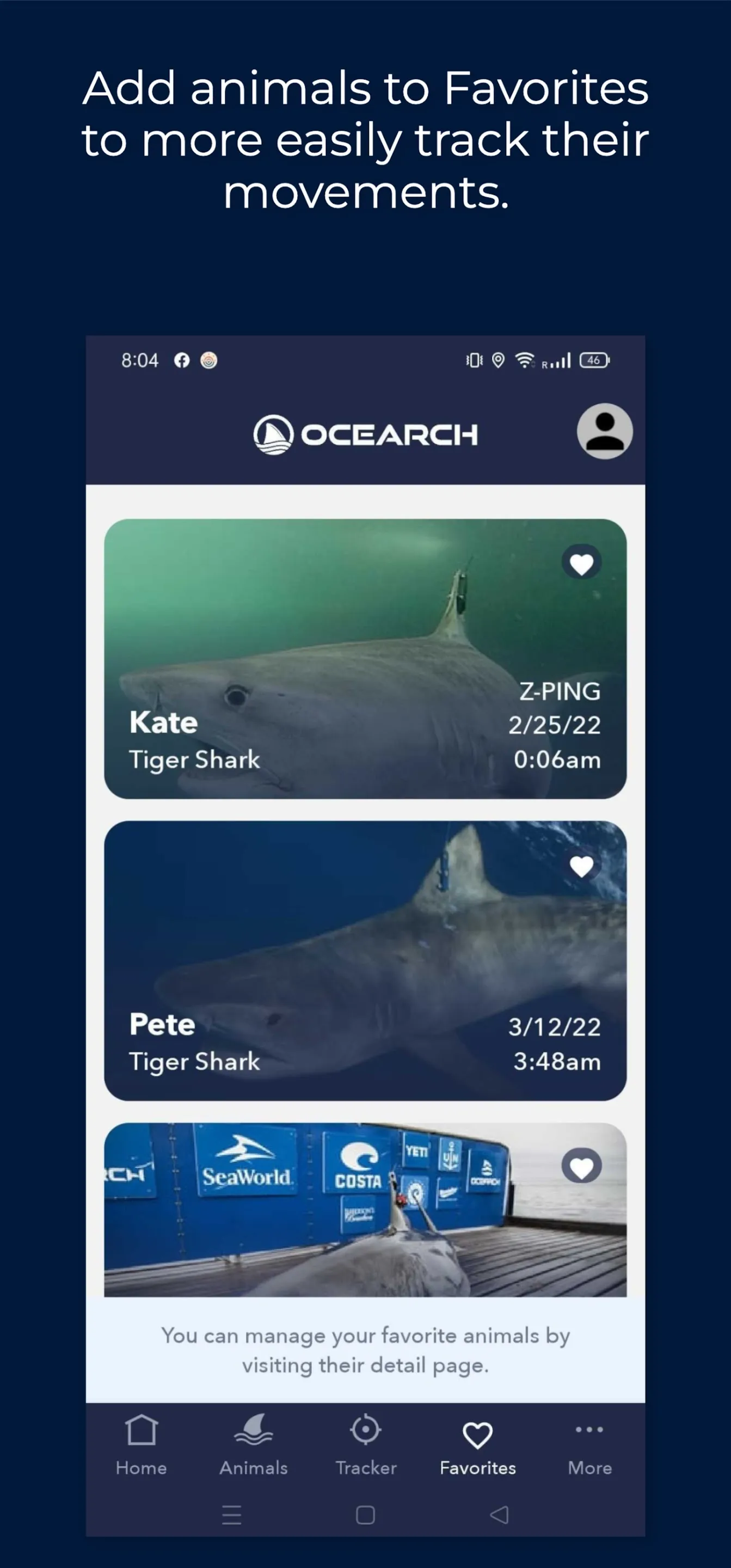 OCEARCH Shark Tracker | Indus Appstore | Screenshot