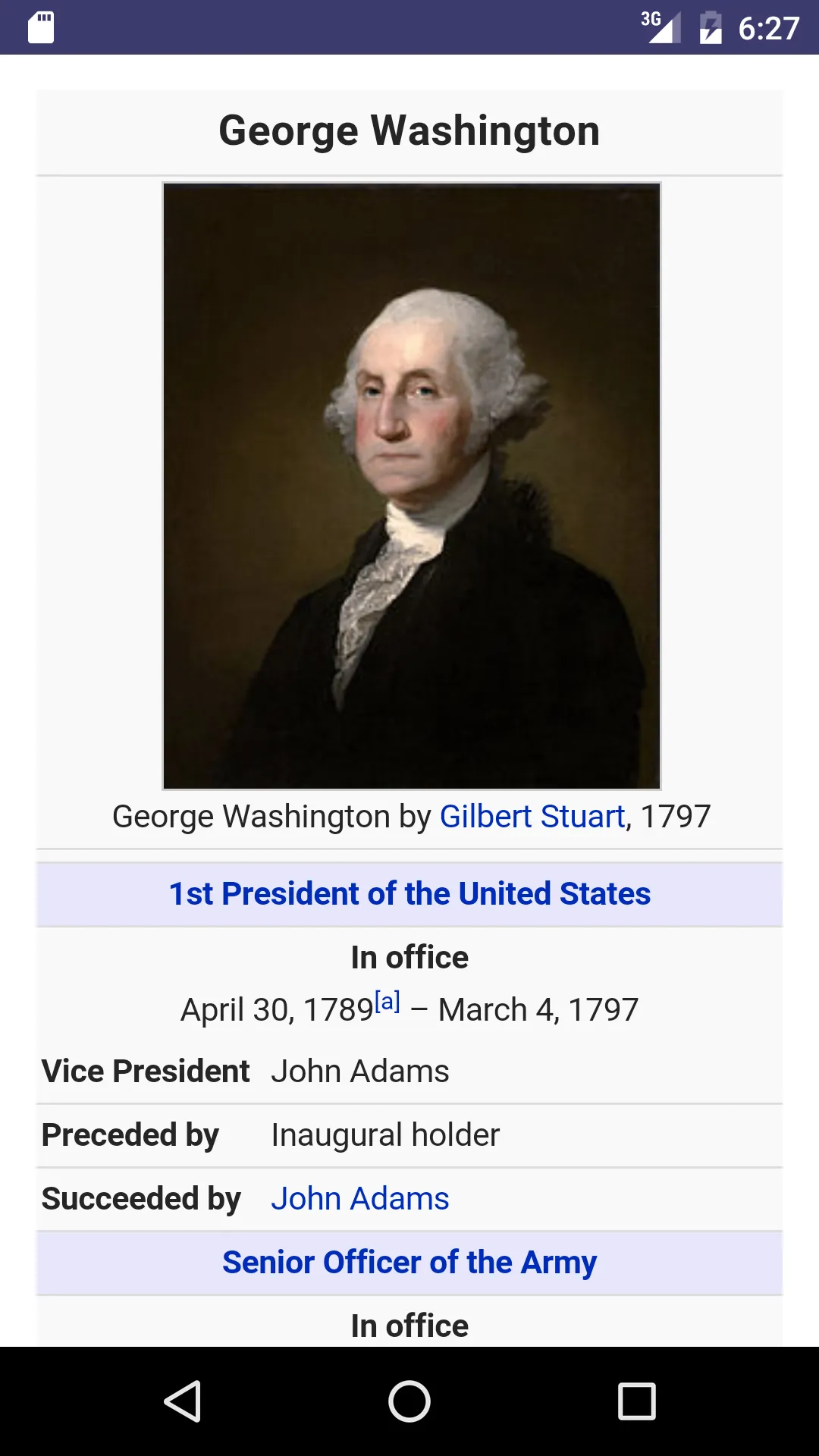 The U.S. Presidents | Indus Appstore | Screenshot