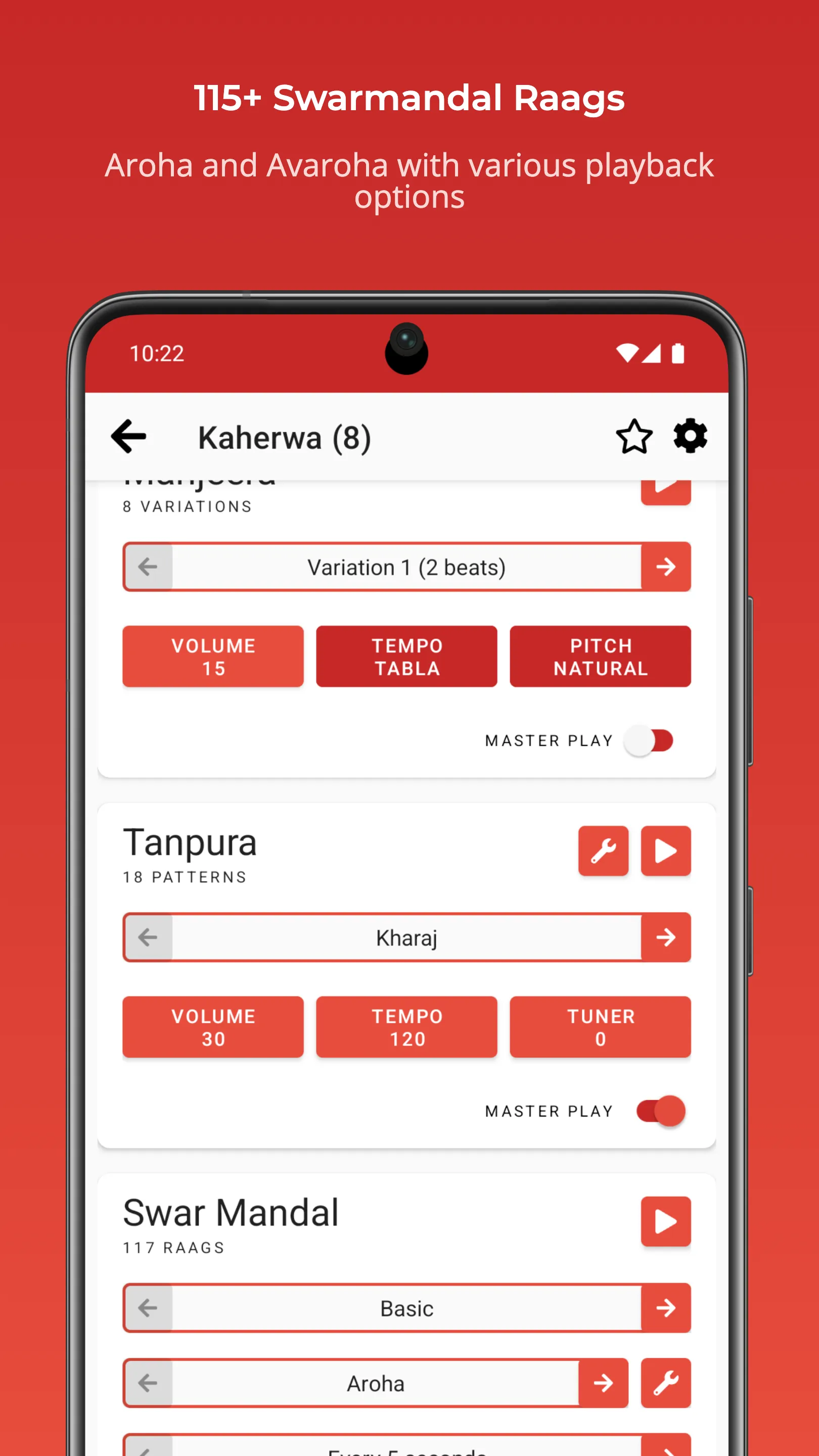 Rhythm with Tabla & Tanpura | Indus Appstore | Screenshot