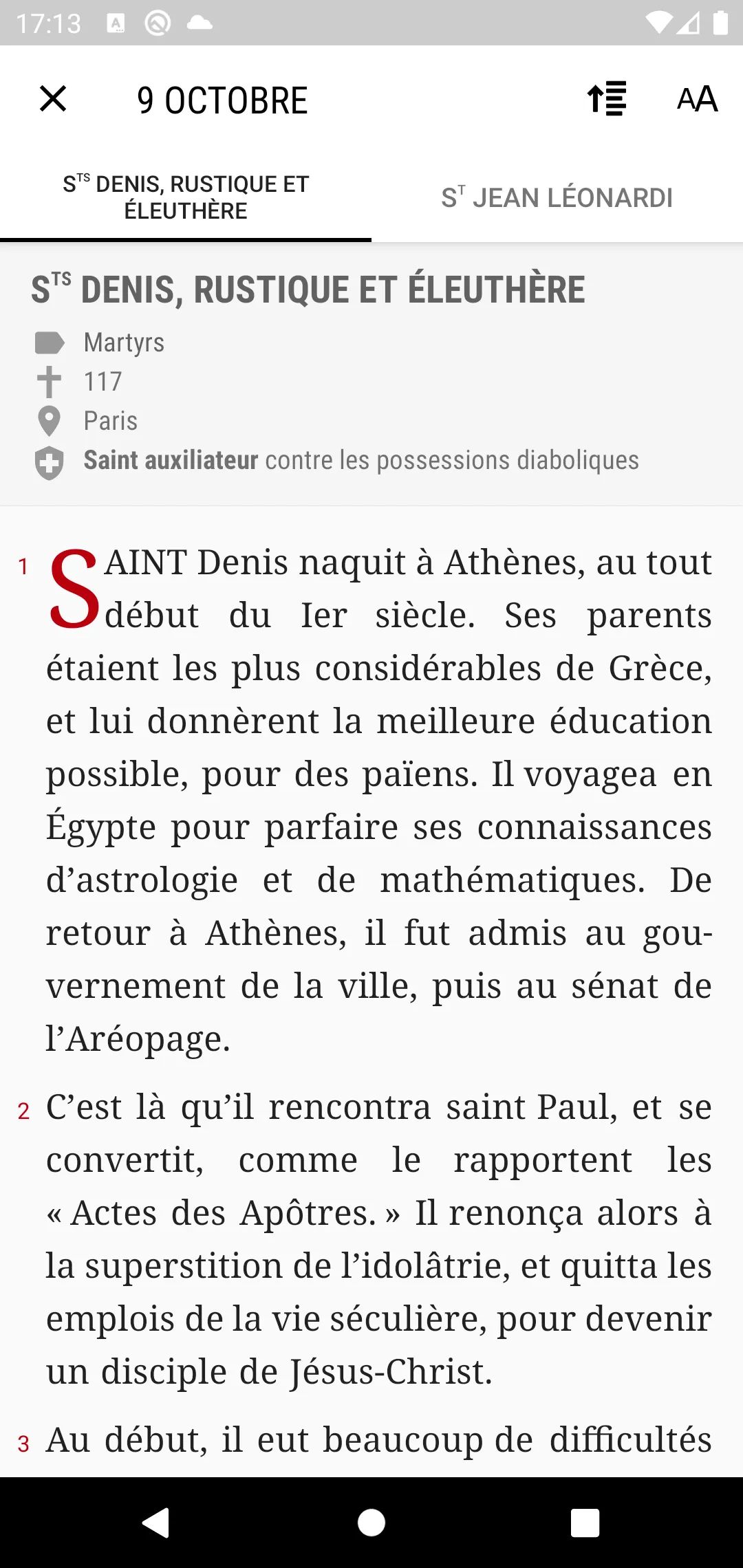 ORDO: calendrier liturgique | Indus Appstore | Screenshot