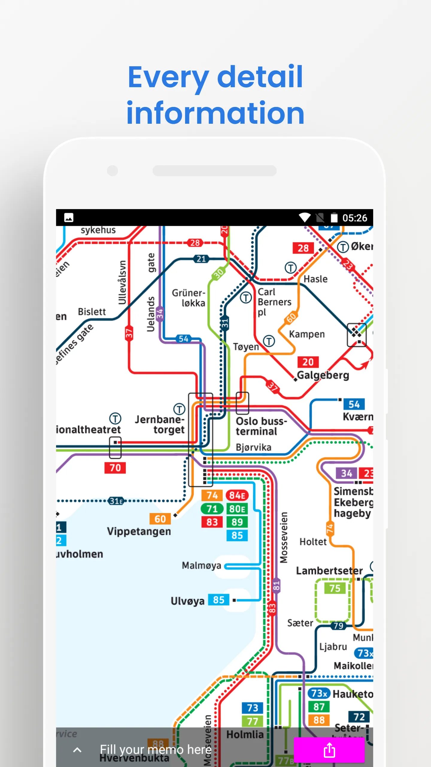 Oslo Metro Bus Travel Guide | Indus Appstore | Screenshot