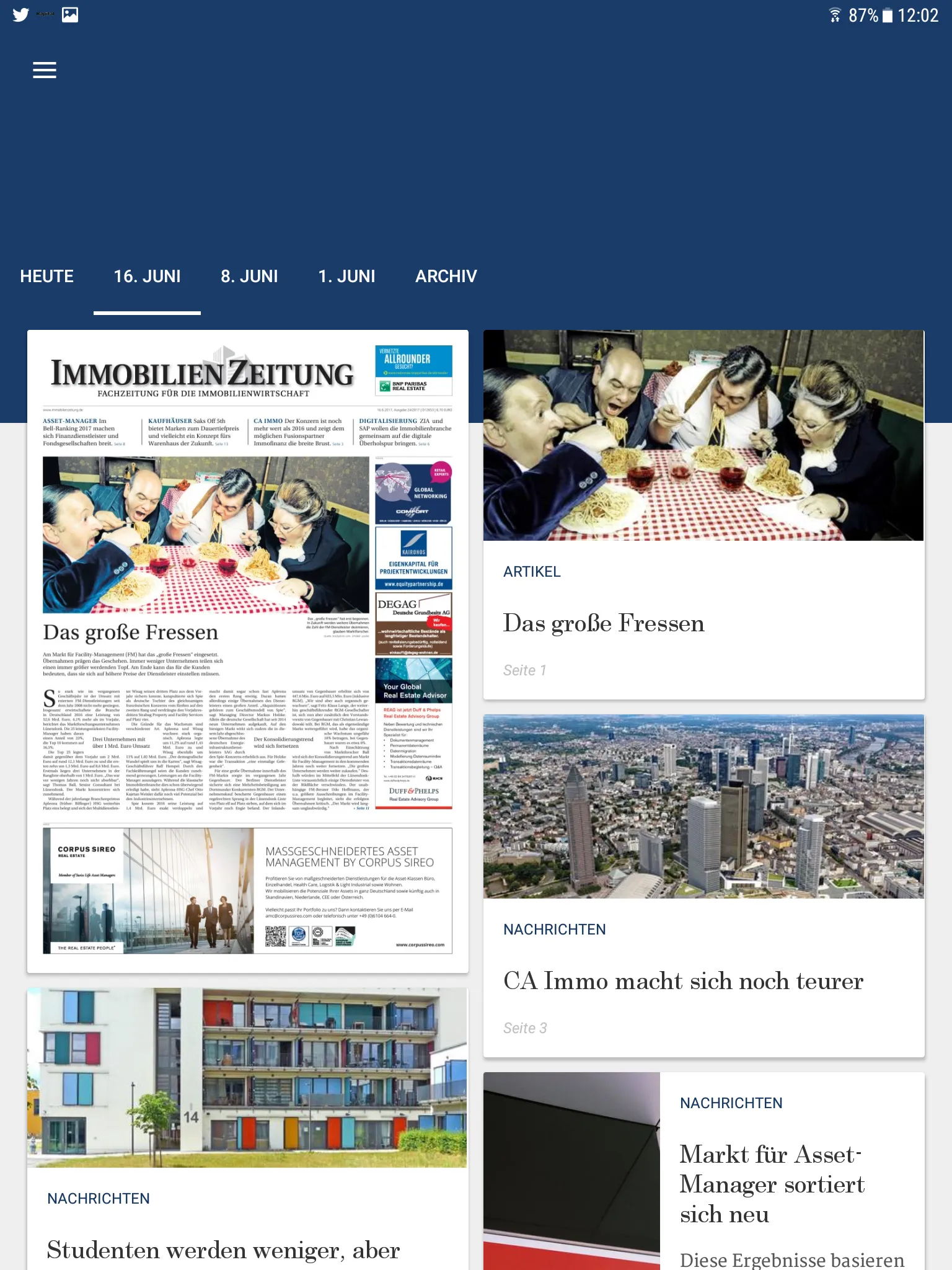 IZ – Immobilien Zeitung | Indus Appstore | Screenshot