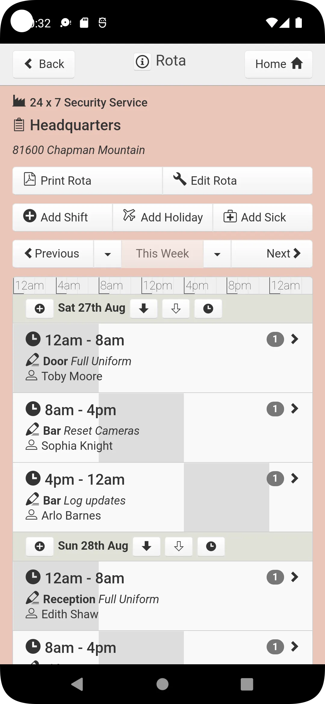 Rotaville - Work Rota App | Indus Appstore | Screenshot