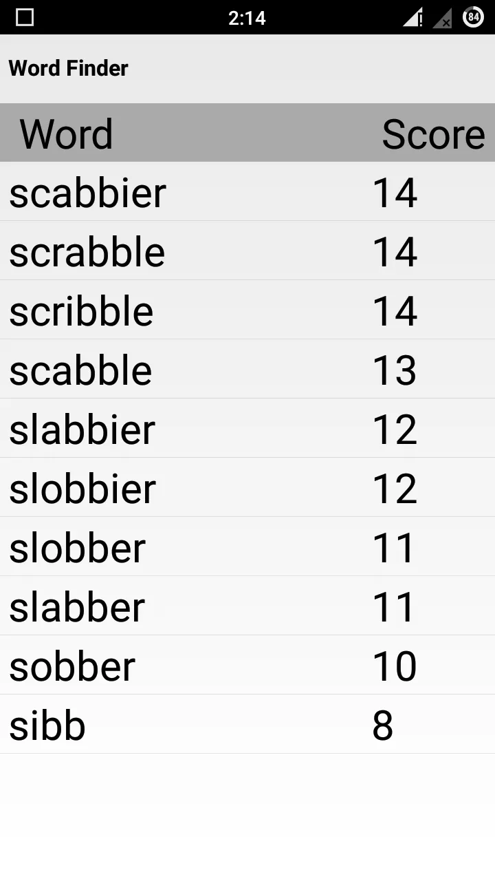 Word Finder Scrabble Solver | Indus Appstore | Screenshot