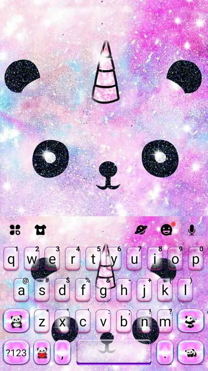 Galaxy Panda Unicorn Theme | Indus Appstore | Screenshot