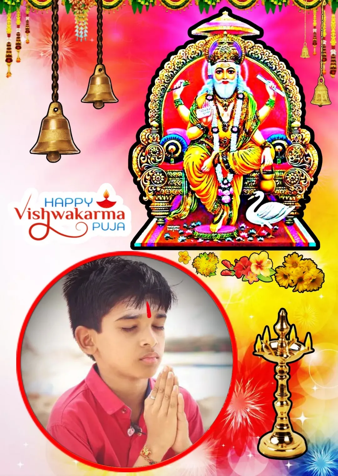 Vishwakarma Puja Photo Frame | Indus Appstore | Screenshot