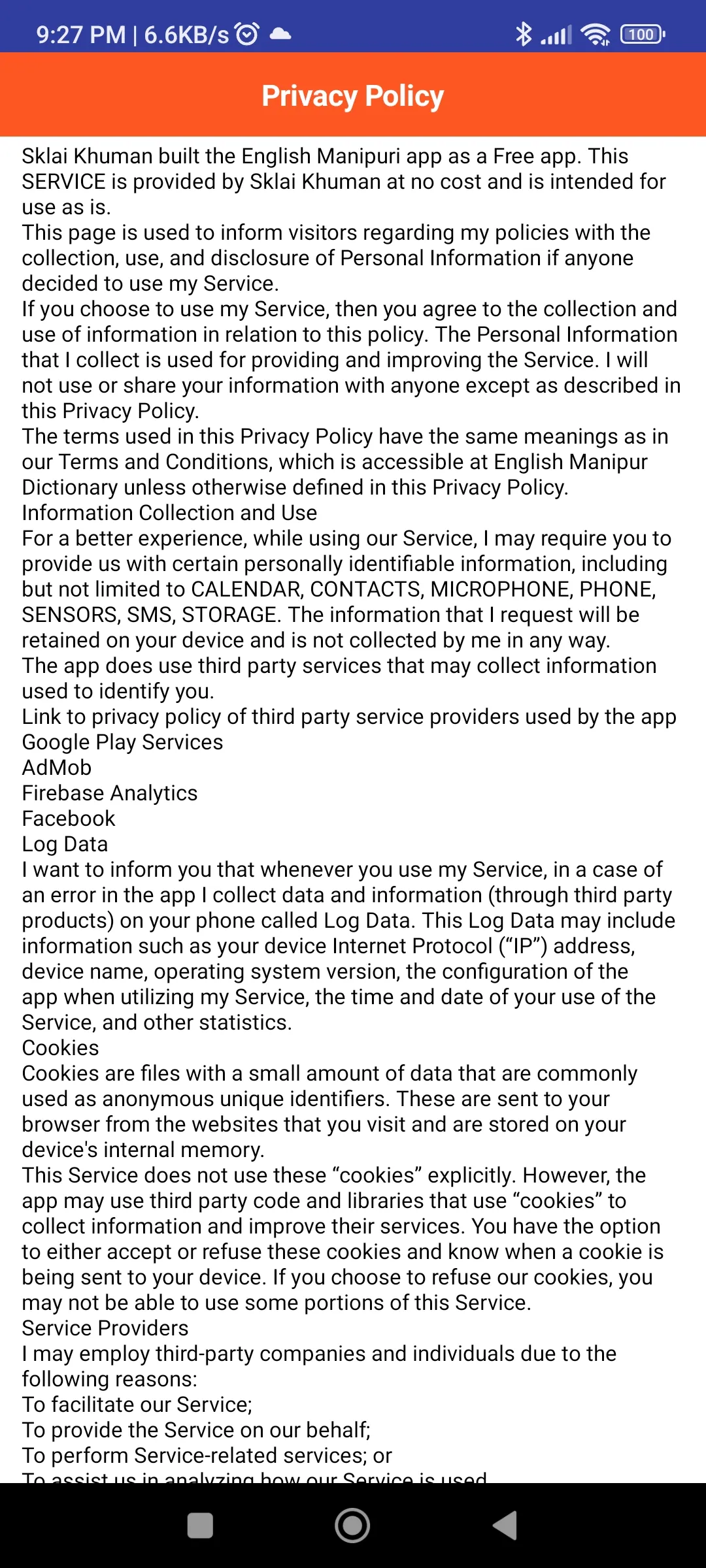 English to Manipuri Dictionary | Indus Appstore | Screenshot