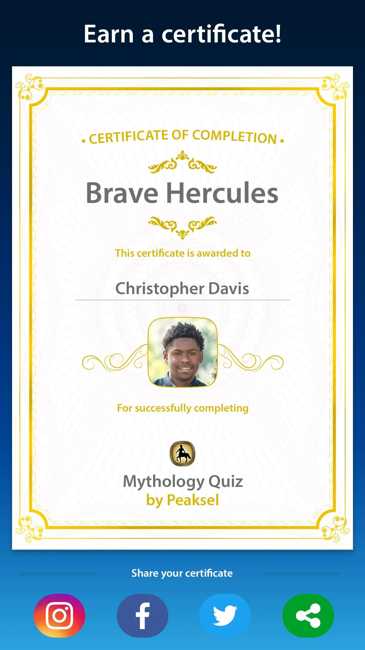 Mythology Quiz | Indus Appstore | Screenshot