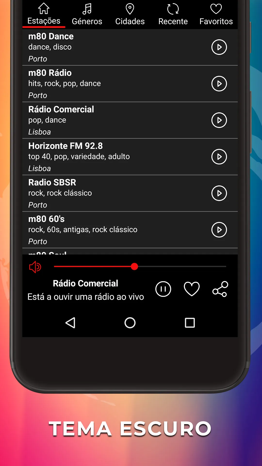 Rádio Online Portugal | Indus Appstore | Screenshot