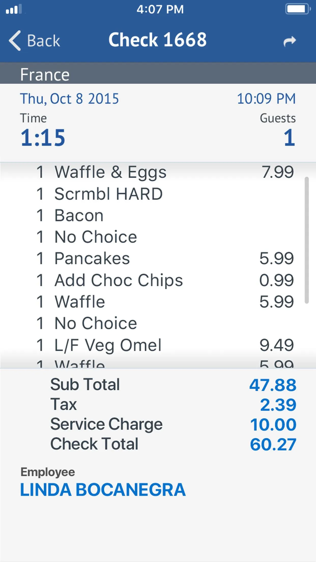 Oracle MICROS InMotion Mobile | Indus Appstore | Screenshot