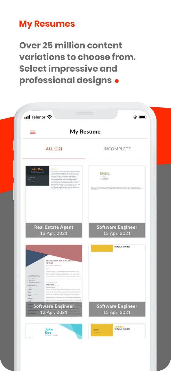 Resume Inc. | Indus Appstore | Screenshot