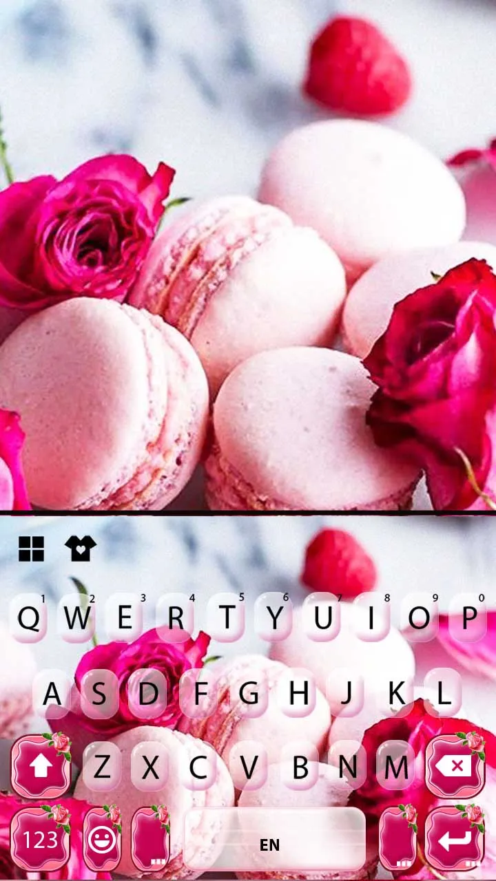 Rose Pink Macaroon Keyboard Ba | Indus Appstore | Screenshot