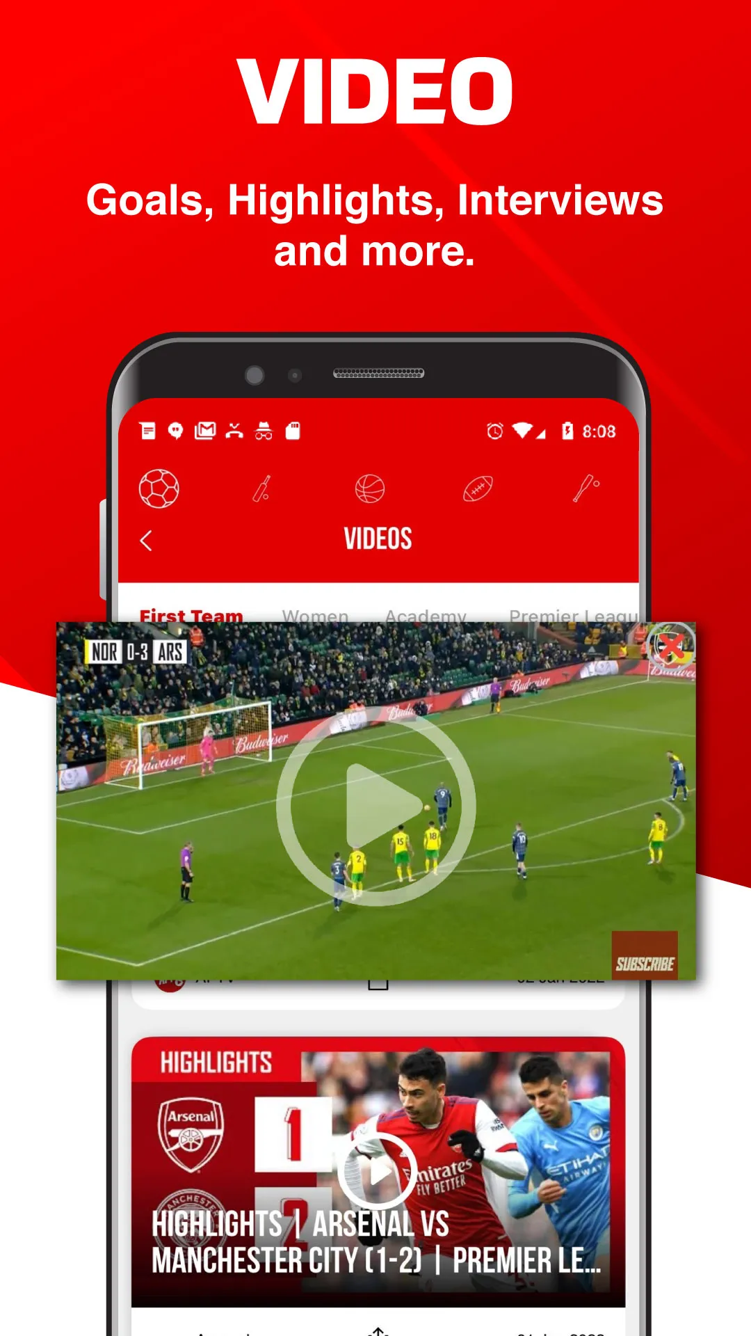 Gunners - Live Scores & News | Indus Appstore | Screenshot