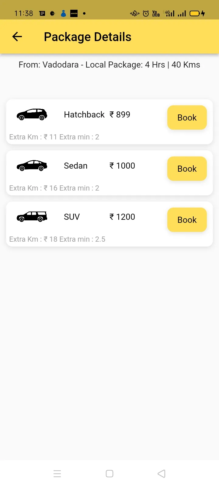 Yellow Cab India | Indus Appstore | Screenshot