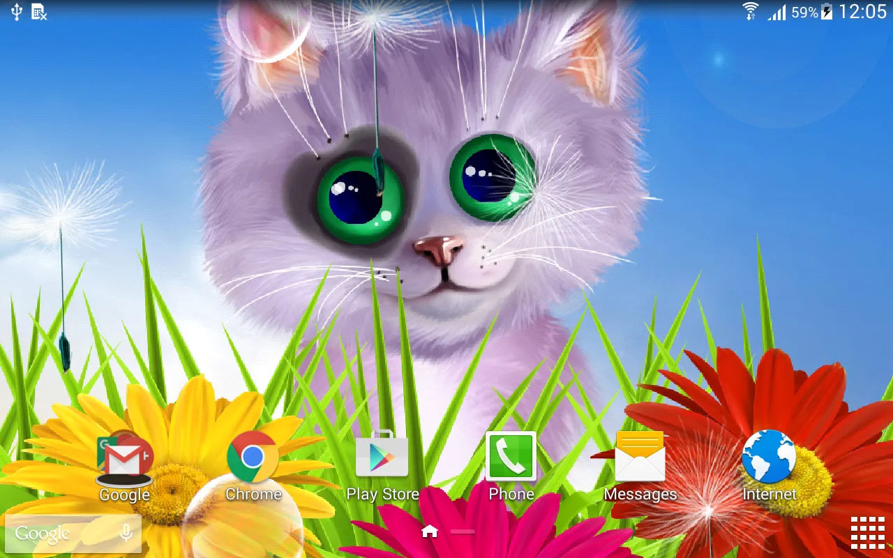 Spring Kitten Live Wallpaper | Indus Appstore | Screenshot