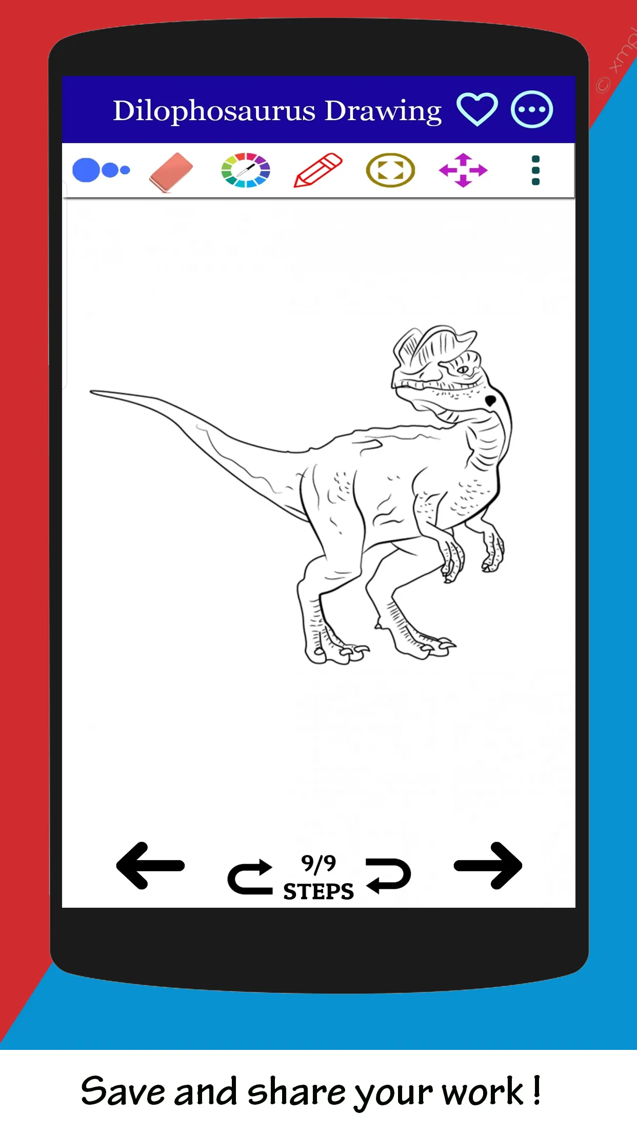 How to Draw Jurassic Dinosaur | Indus Appstore | Screenshot