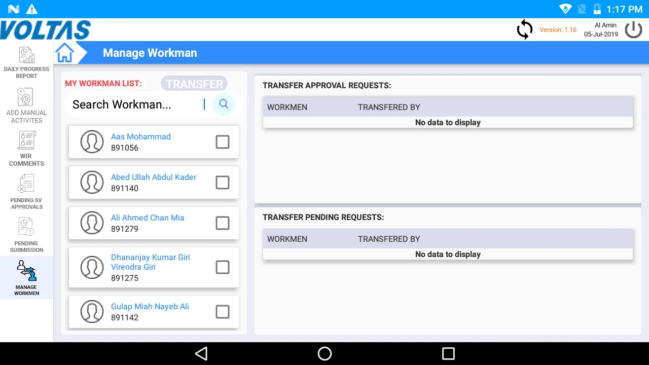 Voltas Foreman | Indus Appstore | Screenshot