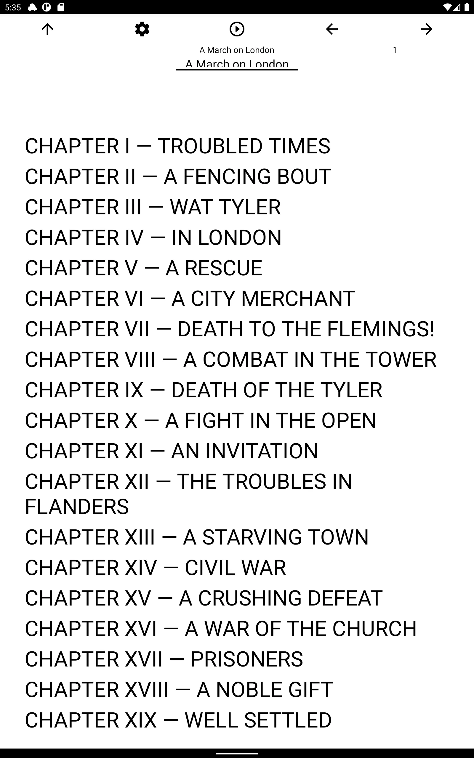 Book, A March on London | Indus Appstore | Screenshot