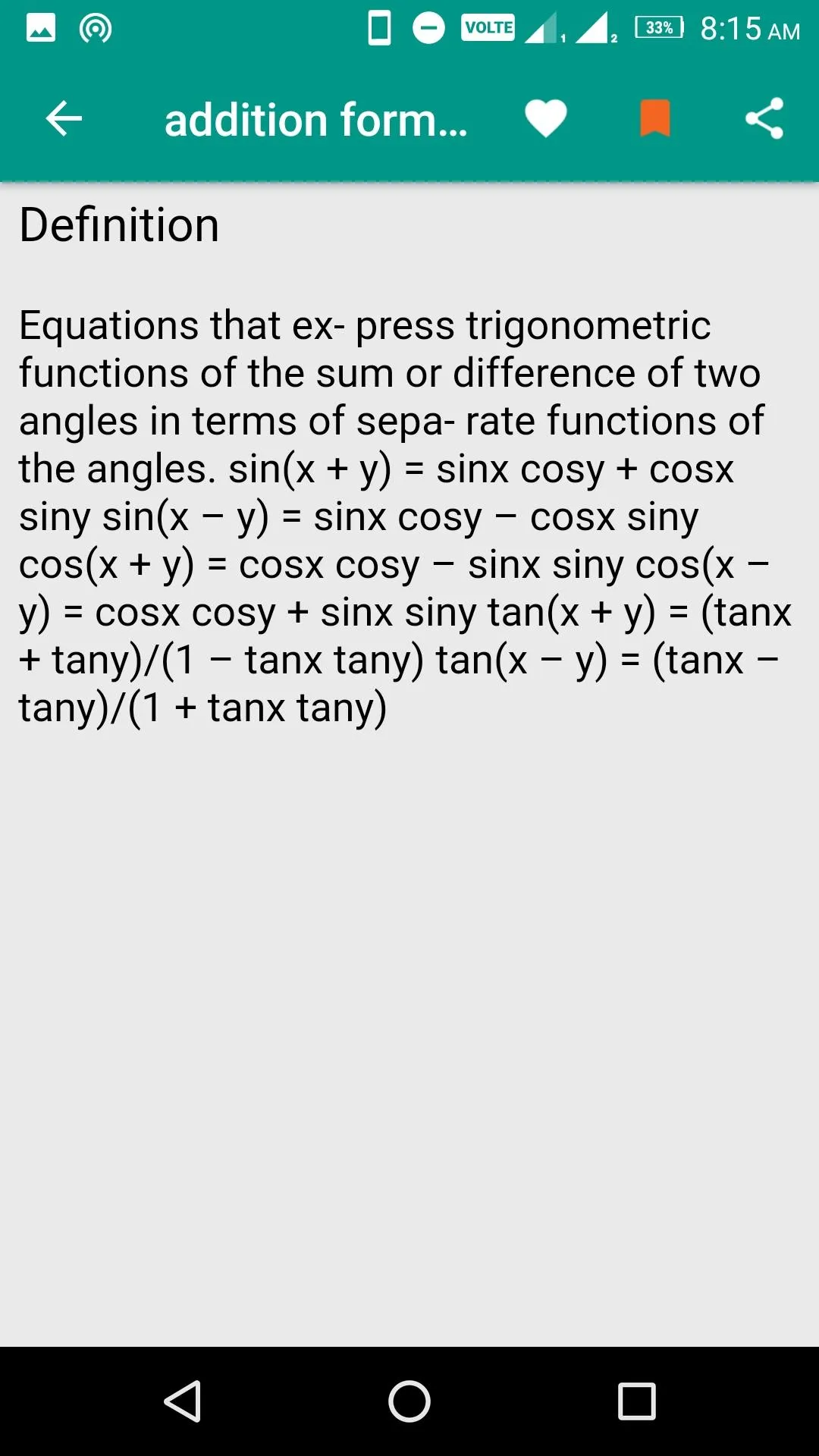 Maths Dictionary | Indus Appstore | Screenshot