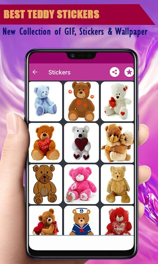 Teddy Gif Stickers | Indus Appstore | Screenshot