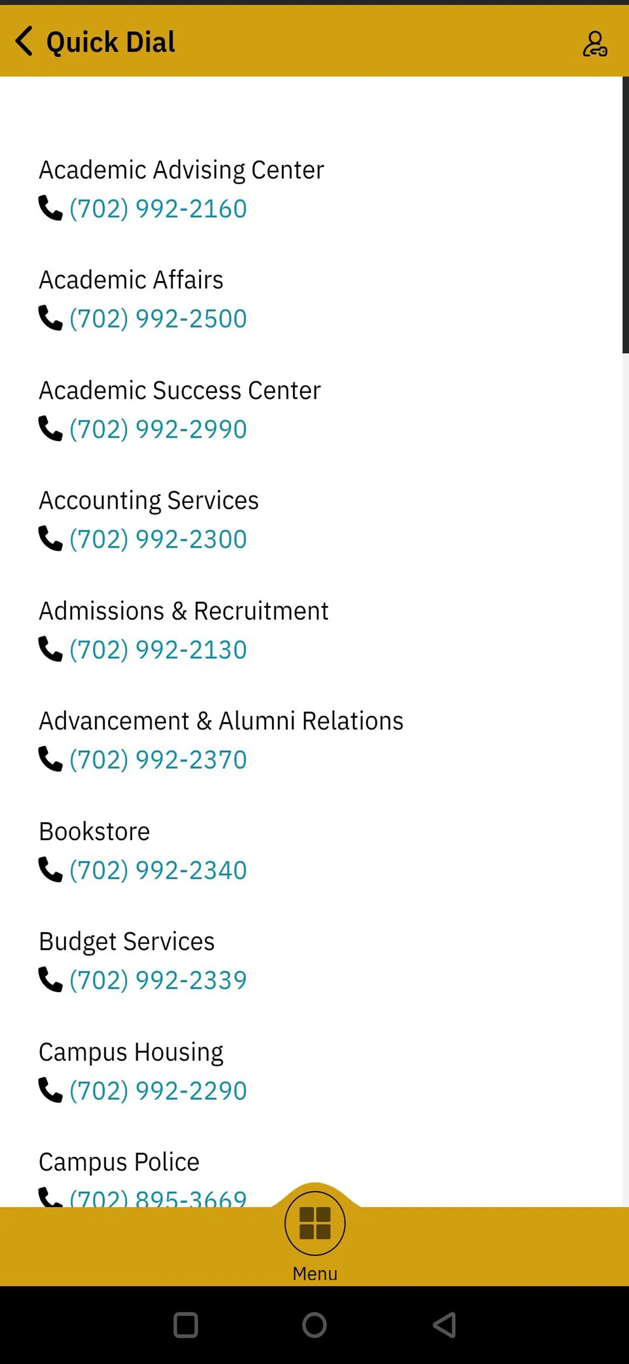 Nevada State University | Indus Appstore | Screenshot