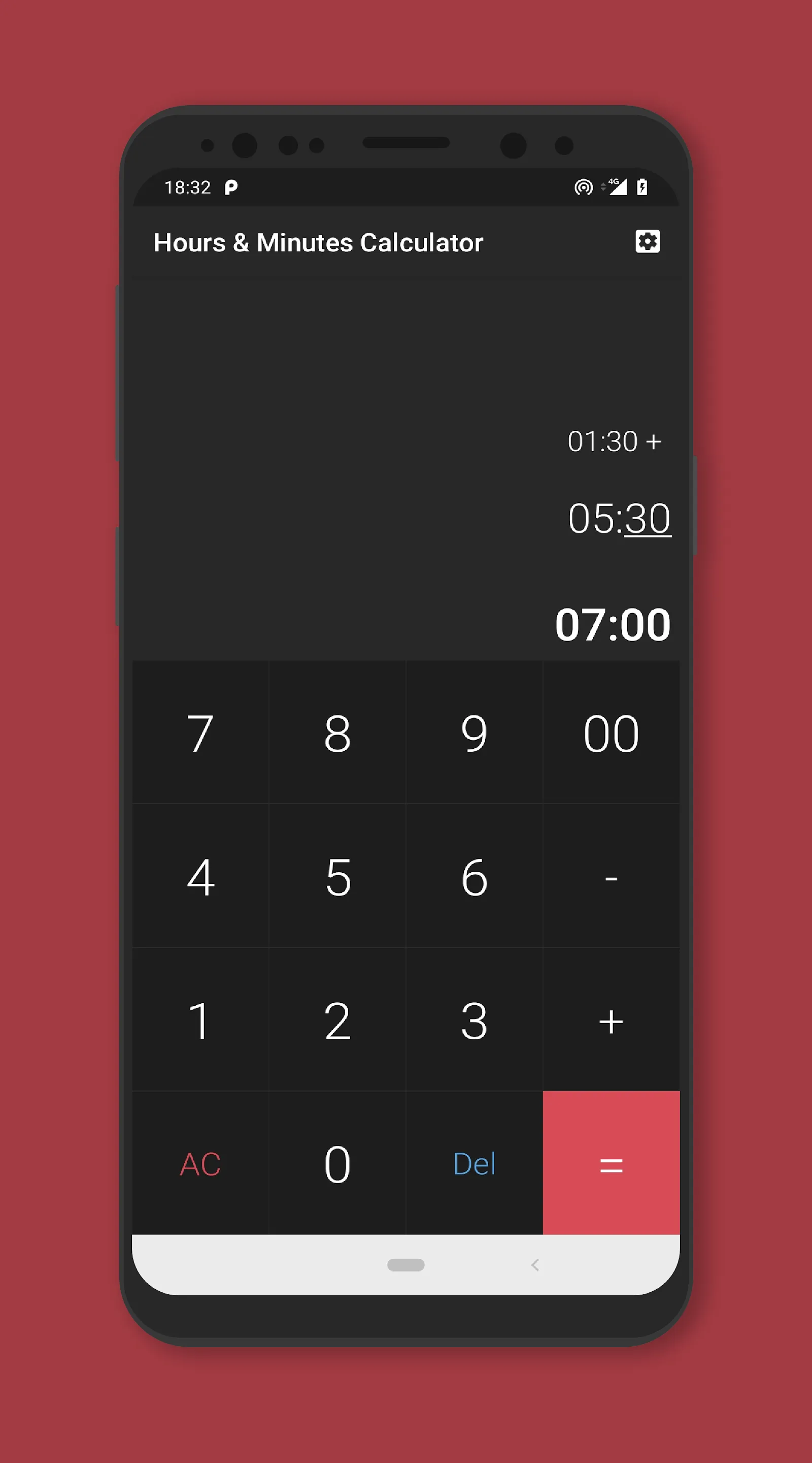 Hours & Minutes Calculator | Indus Appstore | Screenshot