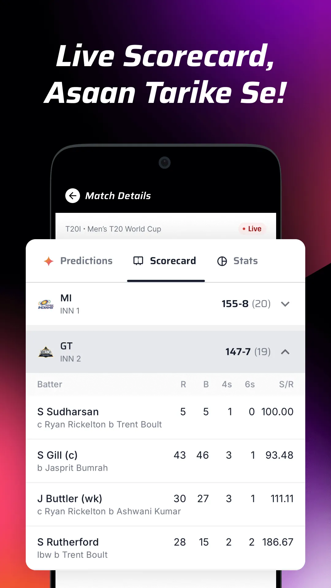 CRIQ: Live Score & Prediction | Indus Appstore | Screenshot