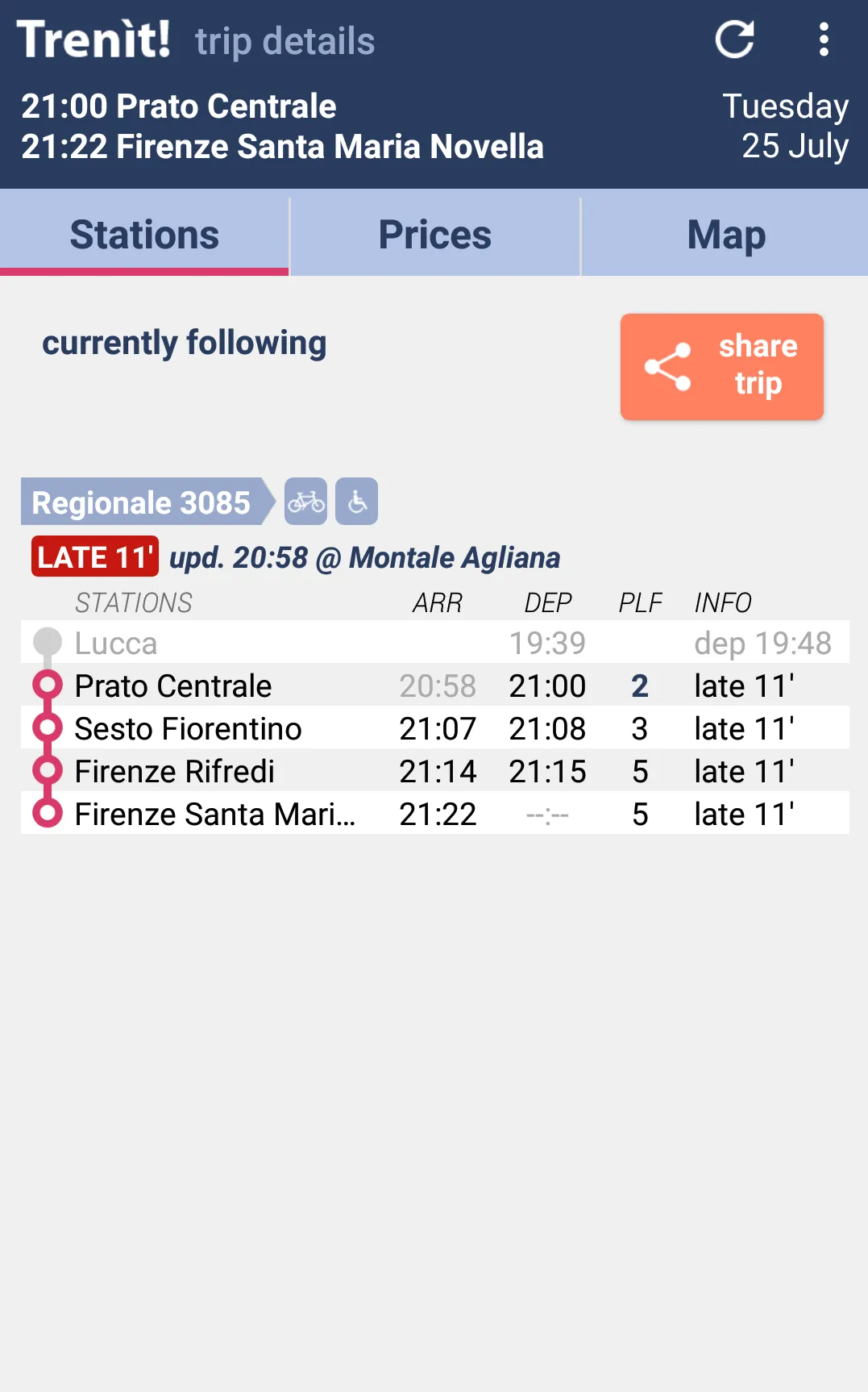 Trenit - find Trains in Italy | Indus Appstore | Screenshot