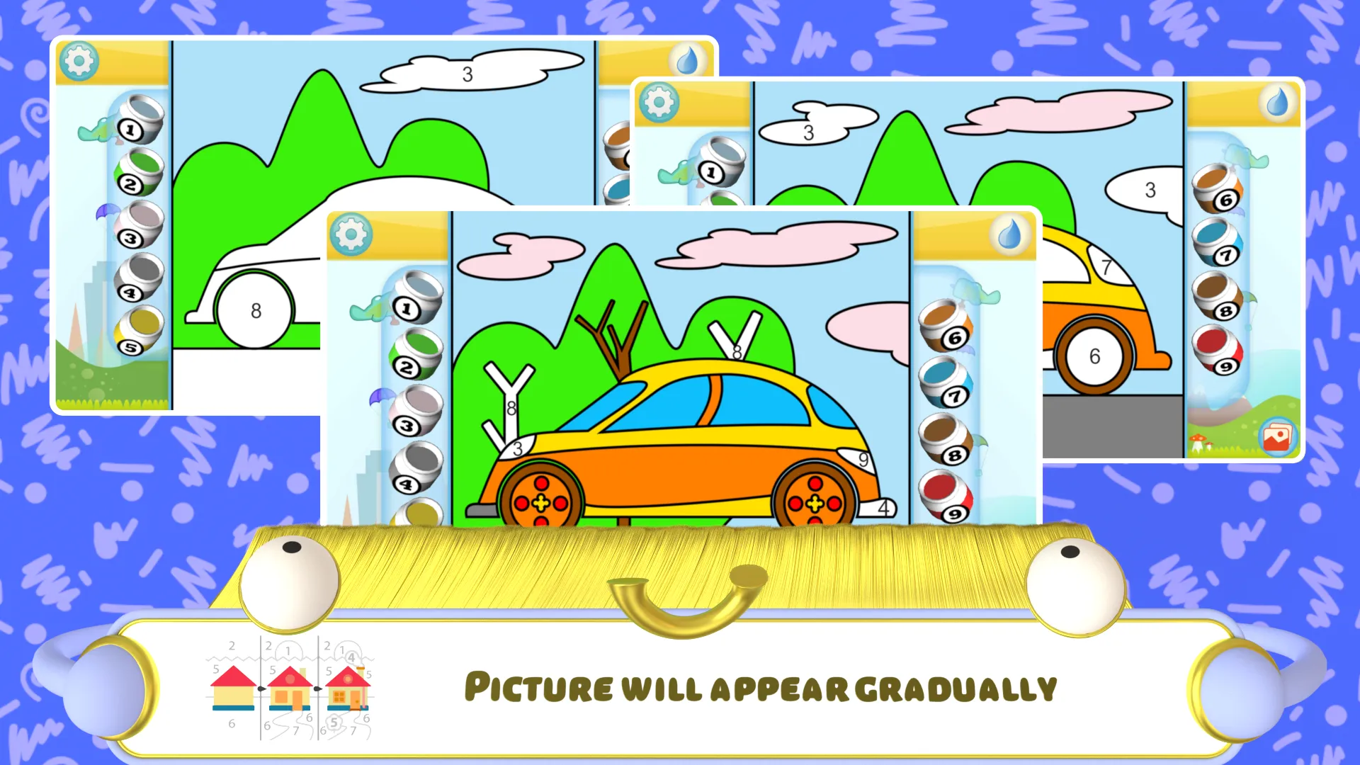 Color by Numbers - Cars | Indus Appstore | Screenshot