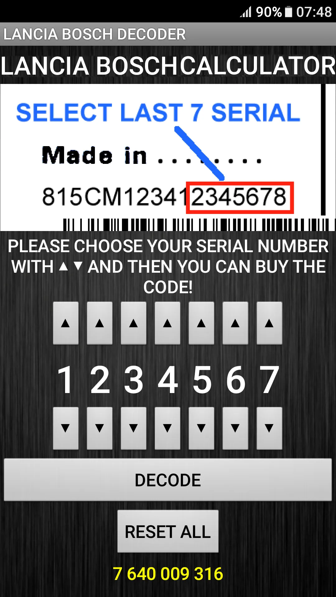 Bosch Lancia Radio Code Decode | Indus Appstore | Screenshot