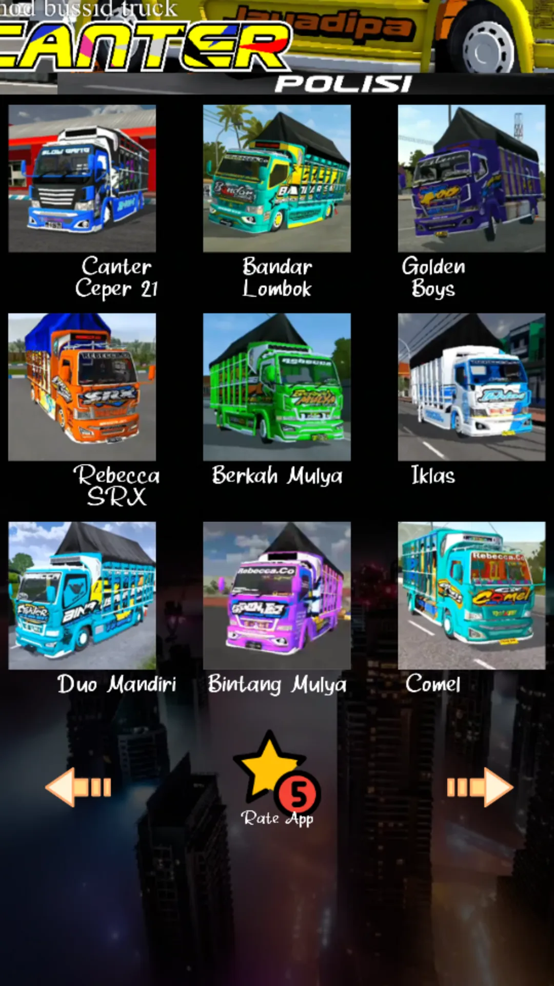 Mod Bussid Truck Canter Polisi | Indus Appstore | Screenshot