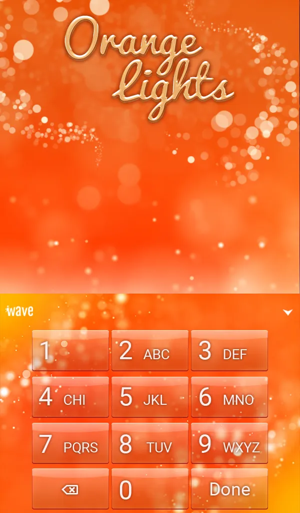 Orange Lights Wallpaper Theme | Indus Appstore | Screenshot