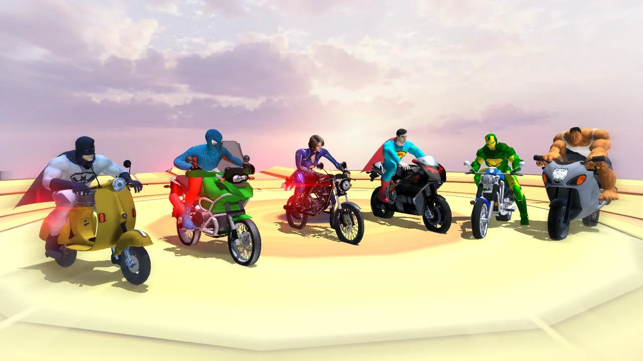 Super Hero Bike Mega Ramp 3 | Indus Appstore | Screenshot