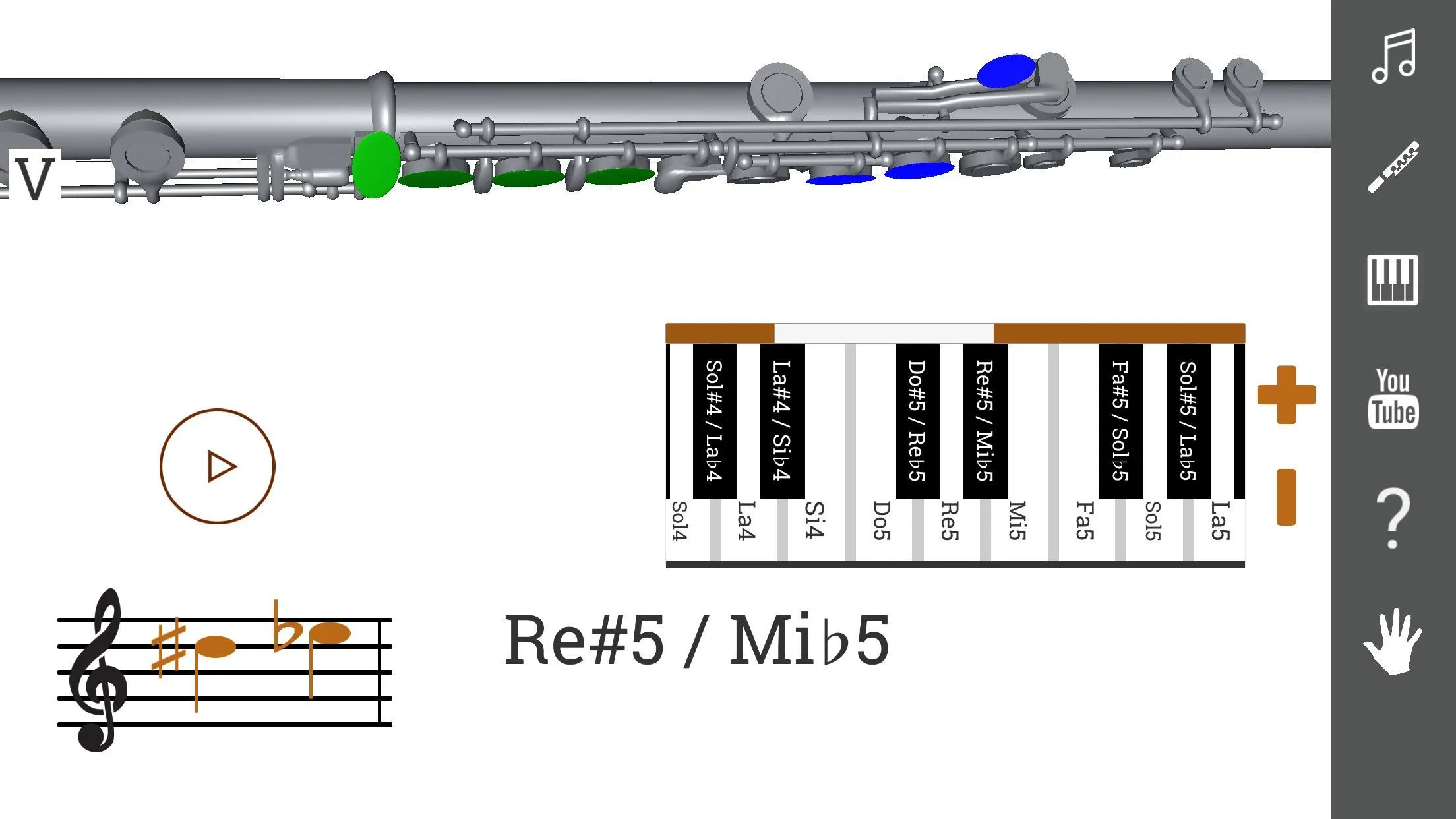 3D Flute Fingering Chart | Indus Appstore | Screenshot