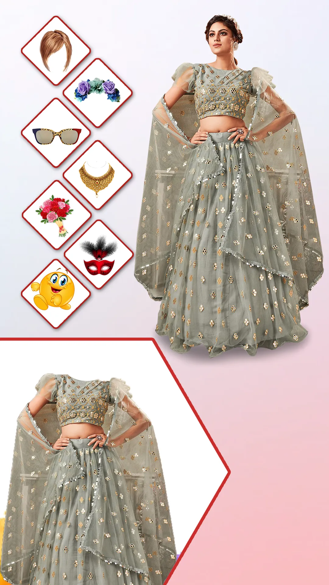 Women Lehenga Choli Photo Suit | Indus Appstore | Screenshot