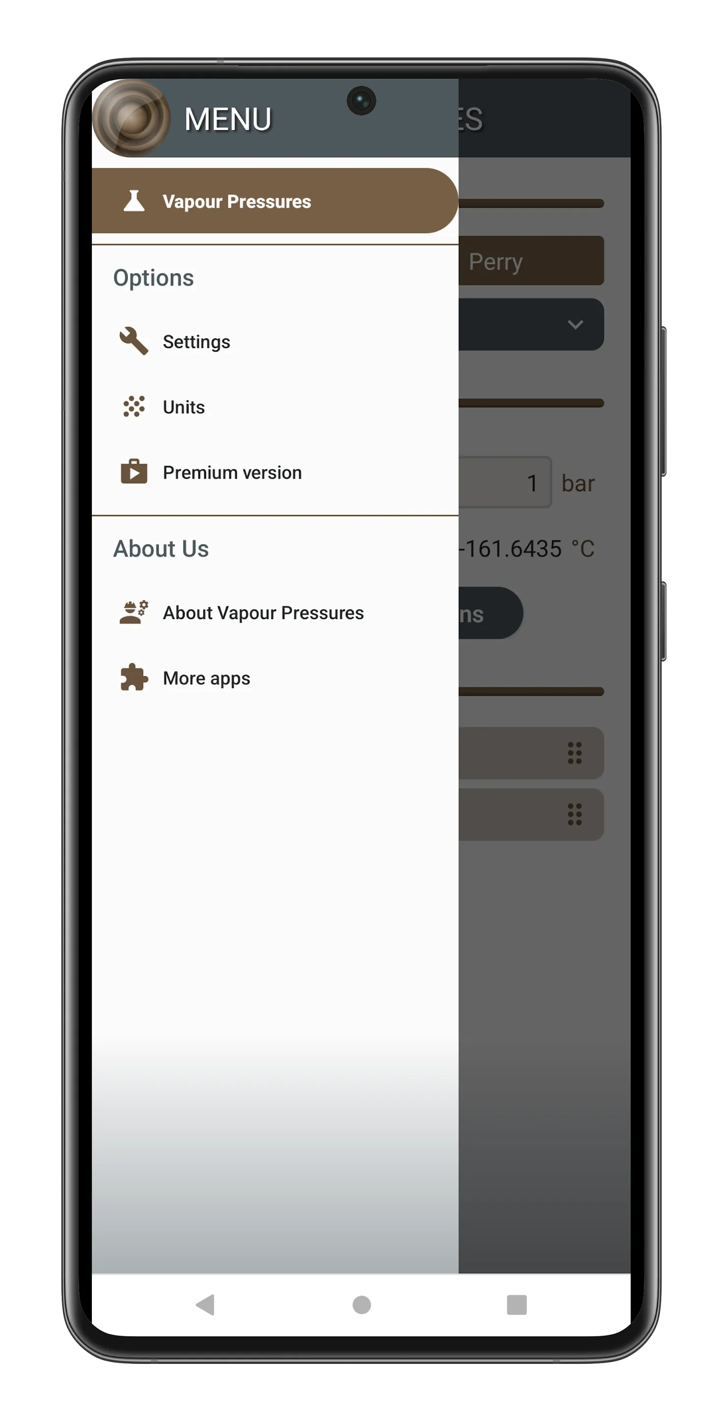 Vapour Pressures | Indus Appstore | Screenshot