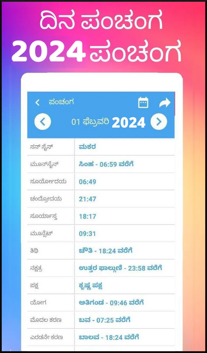 Kannada Calendar 2025 - 2024 | Indus Appstore | Screenshot