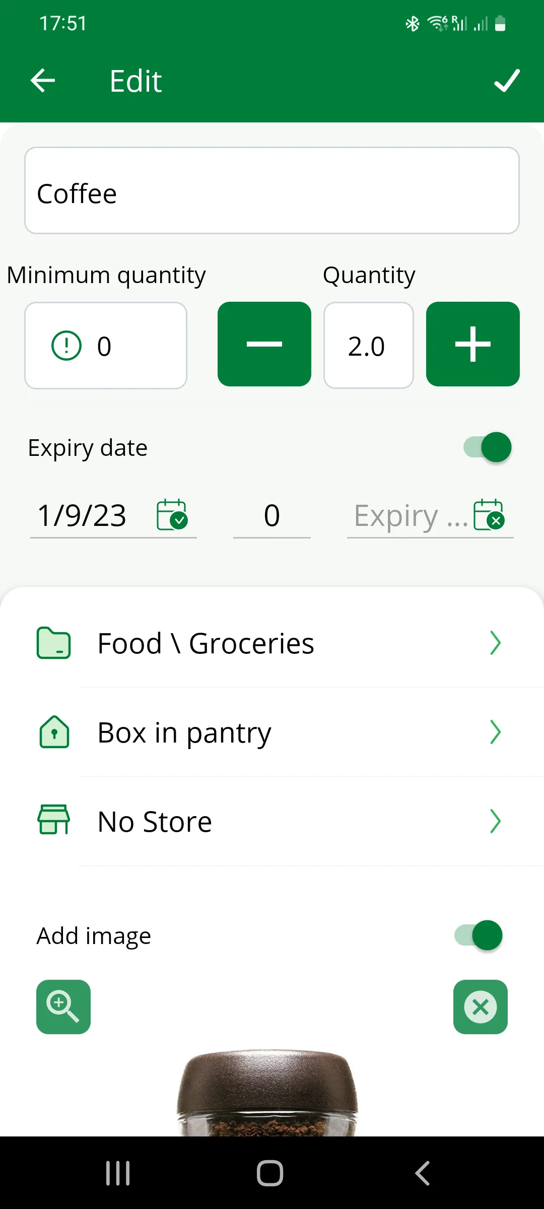 Home Inventory, Food, Shopping | Indus Appstore | Screenshot