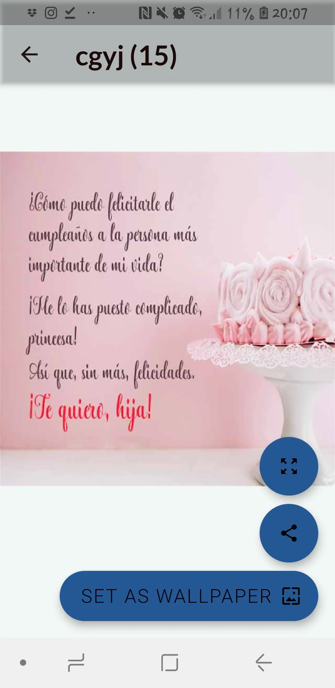 MI HIJA AMADA FELIZ CUMPLEAÑOS | Indus Appstore | Screenshot