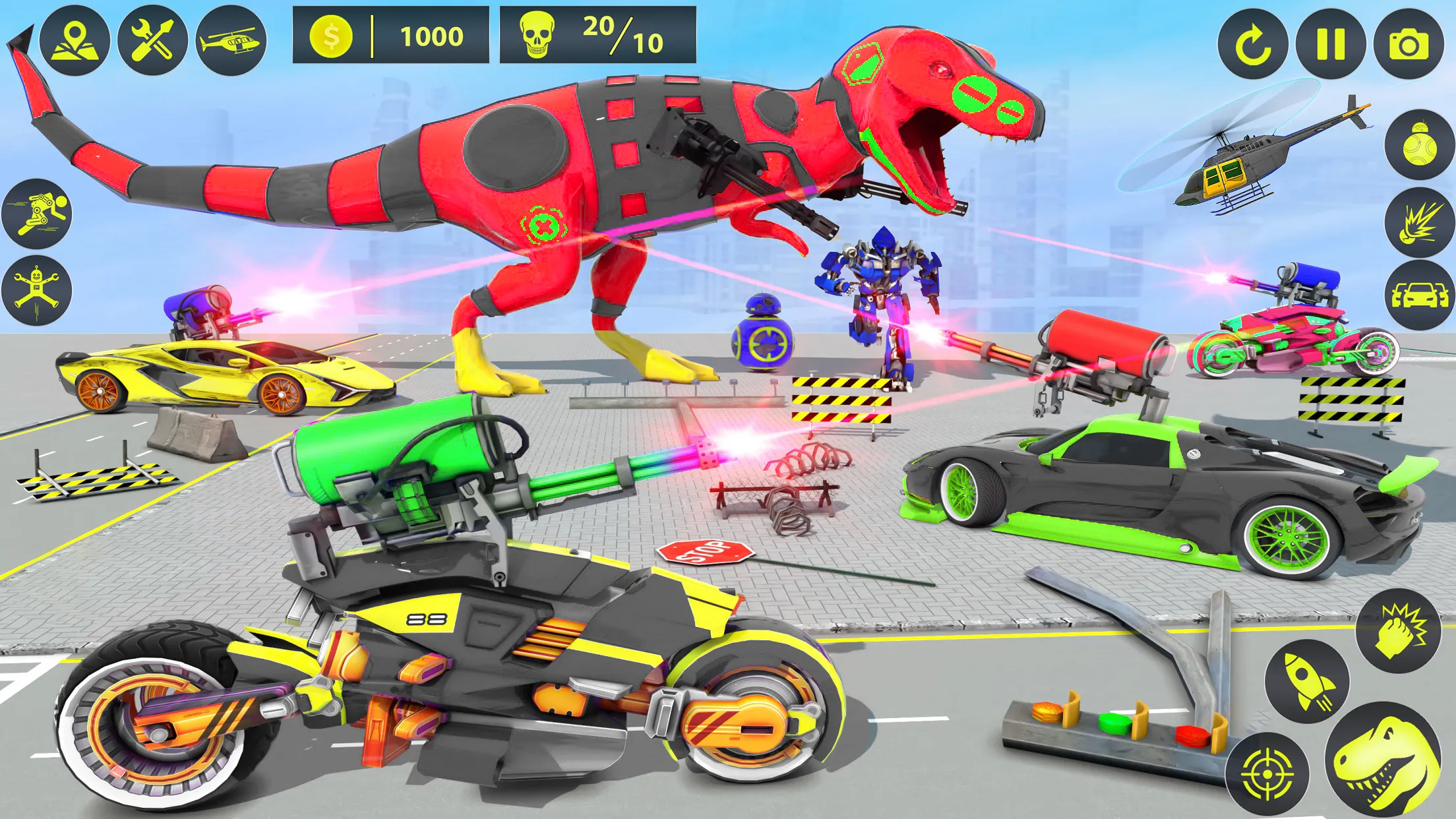 Dino Robot Car Transform Games | Indus Appstore | Screenshot