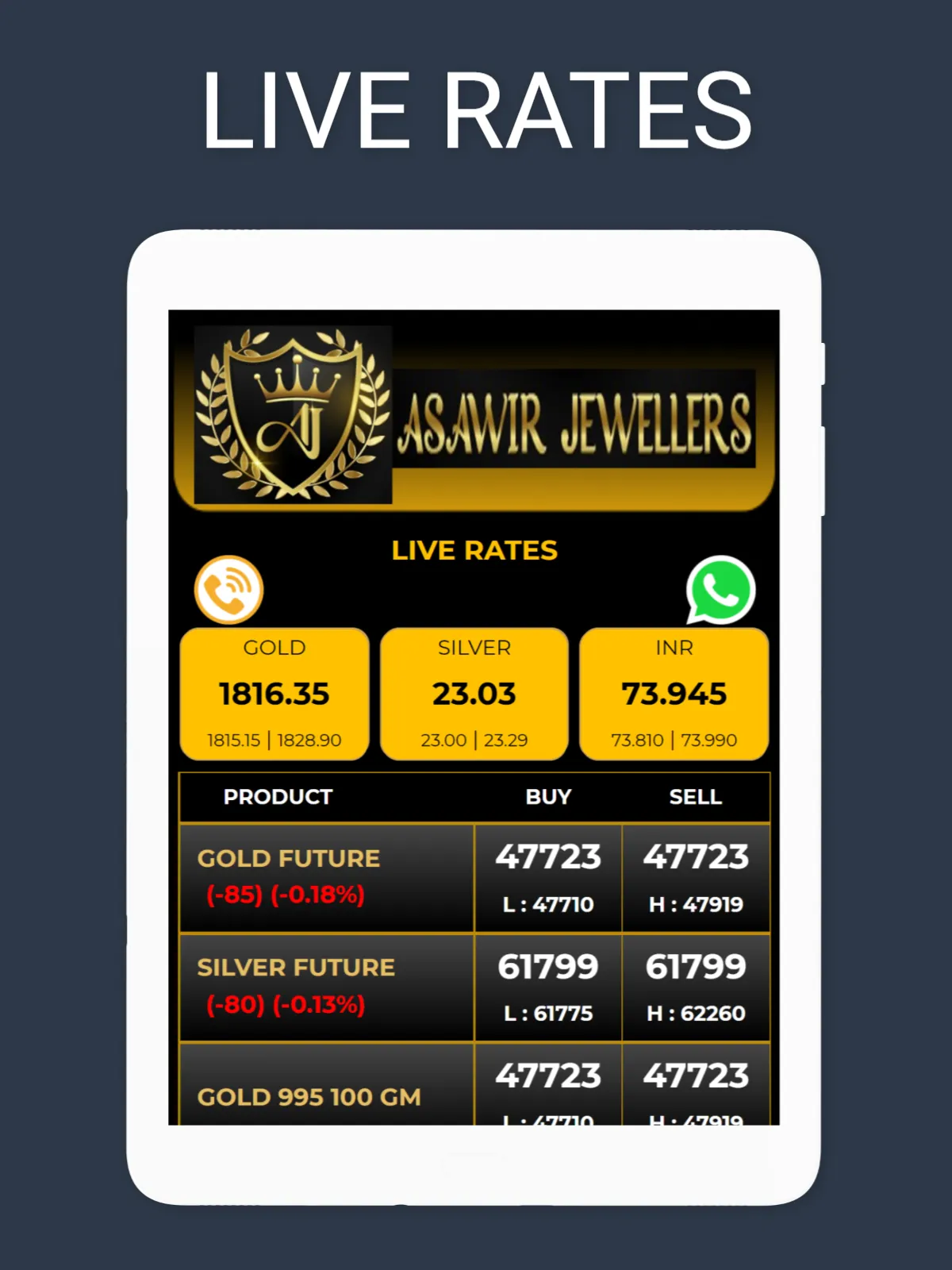 Asawir Jewellers | Indus Appstore | Screenshot