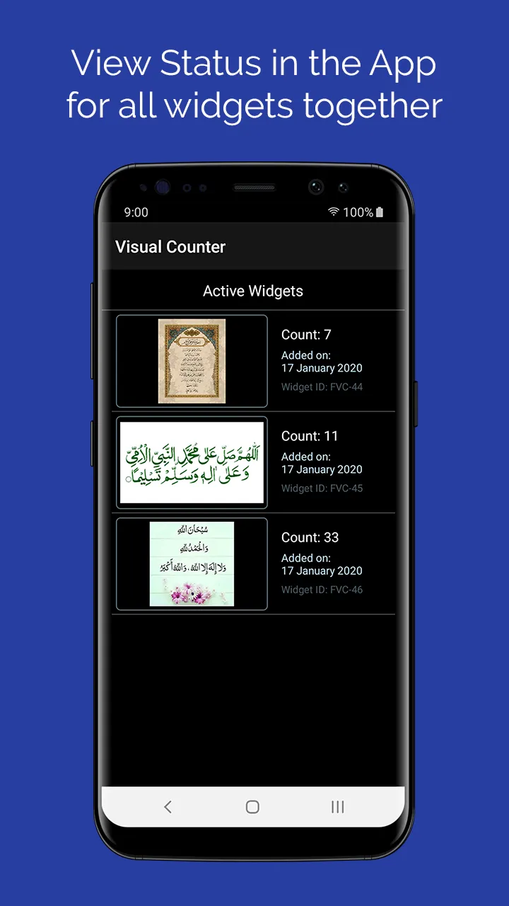 Visual Countet Widget | Indus Appstore | Screenshot