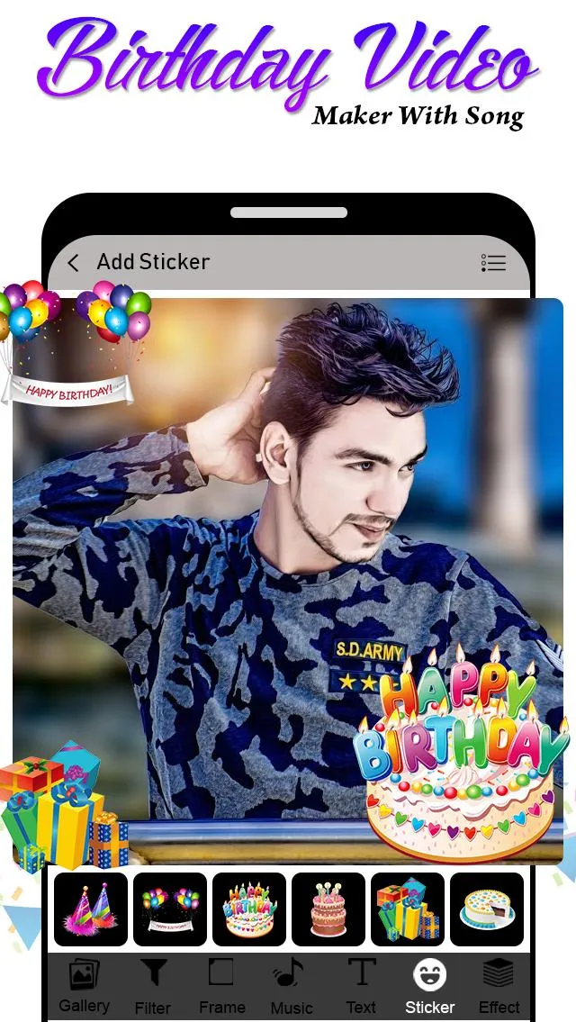 Birthday Video Maker with Song | Indus Appstore | Screenshot