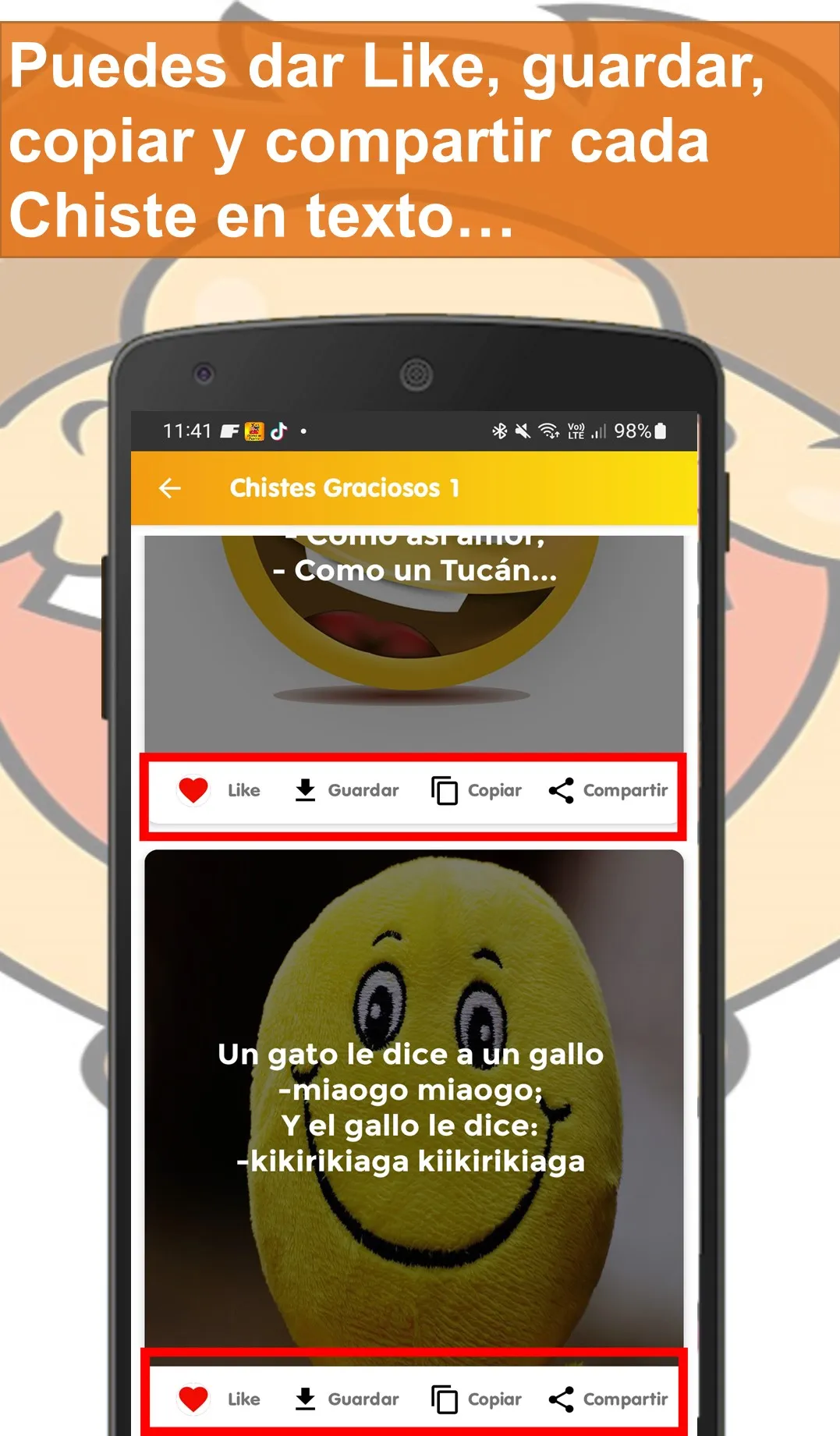 Chistes Graciosos Cortos | Indus Appstore | Screenshot